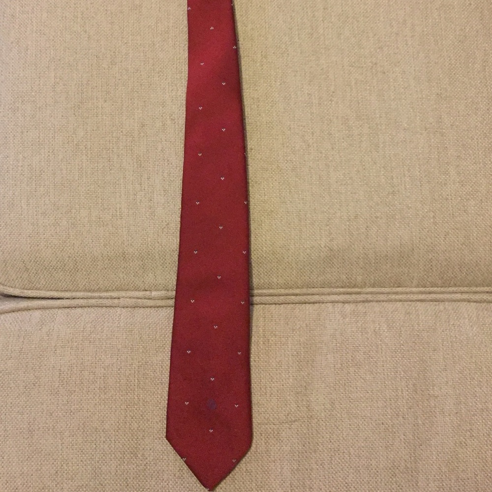 Red Christian Dior Neck Tie